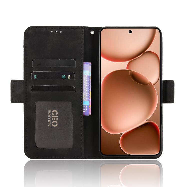 For OPPO Find X8 Ultra 5G Skin Feel Calf Texture Card Slots Leather Phone Case