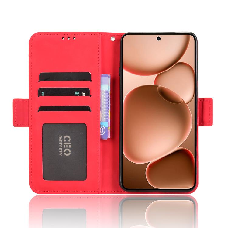 For OPPO Find X8 Ultra 5G Skin Feel Calf Texture Card Slots Leather Phone Case