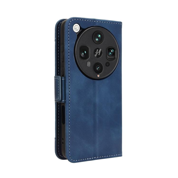 For OPPO Find X8 Ultra 5G Skin Feel Calf Texture Card Slots Leather Phone Case