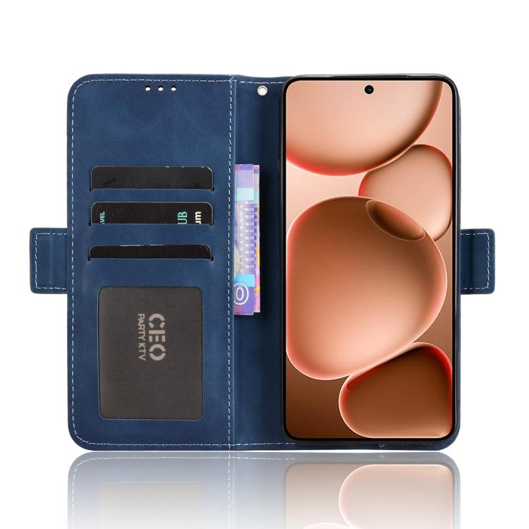 For OPPO Find X8 Ultra 5G Skin Feel Calf Texture Card Slots Leather Phone Case