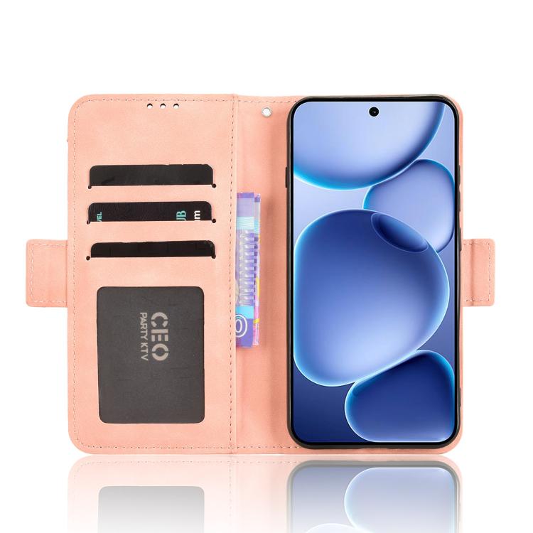 For OPPO Find X8s 5G Skin Feel Calf Texture Card Slots Leather Phone Case