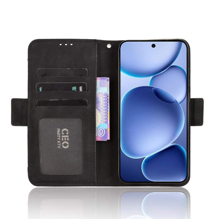For OPPO Find X8s 5G Skin Feel Calf Texture Card Slots Leather Phone Case