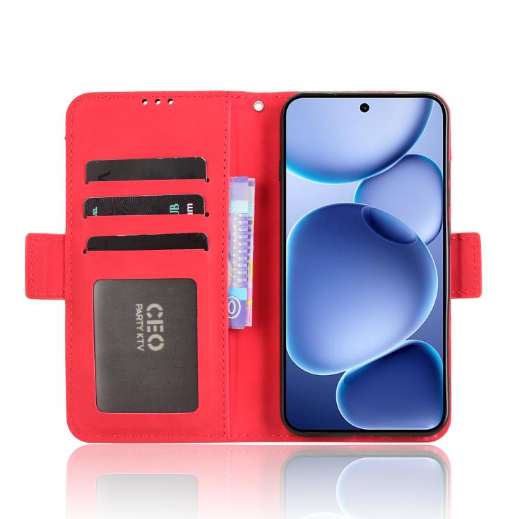 For OPPO Find X8s 5G Skin Feel Calf Texture Card Slots Leather Phone Case