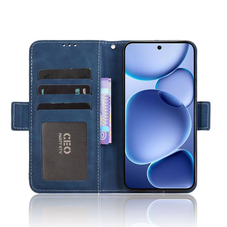 For OPPO Find X8s 5G Skin Feel Calf Texture Card Slots Leather Phone Case