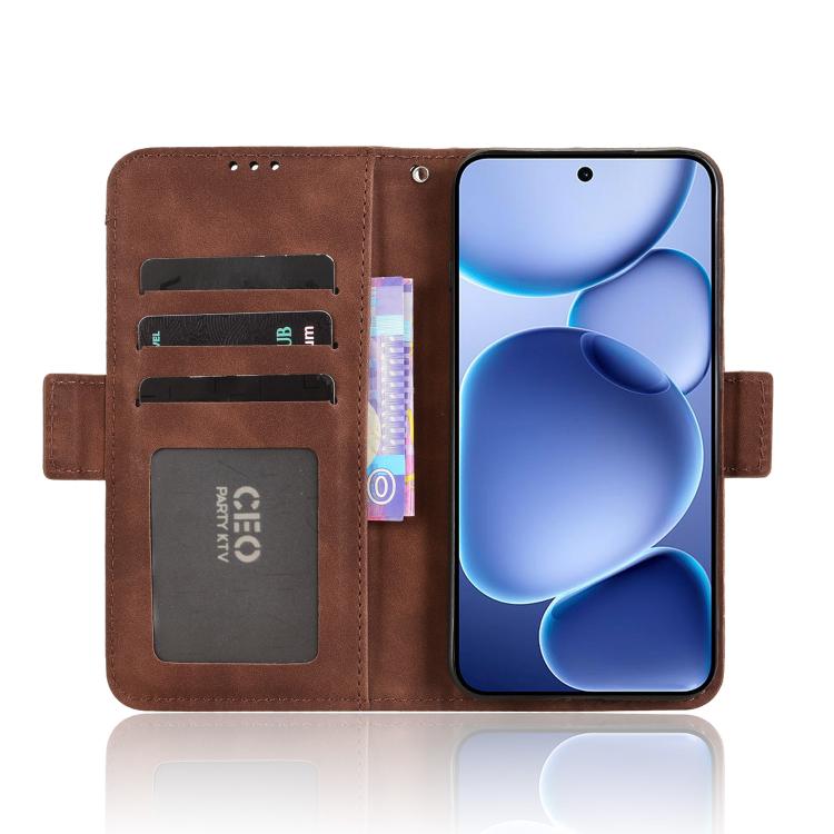 For OPPO Find X8s 5G Skin Feel Calf Texture Card Slots Leather Phone Case