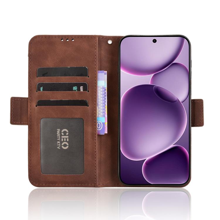 For OPPO Find X8s+ 5G Skin Feel Calf Texture Card Slots Leather Phone Case