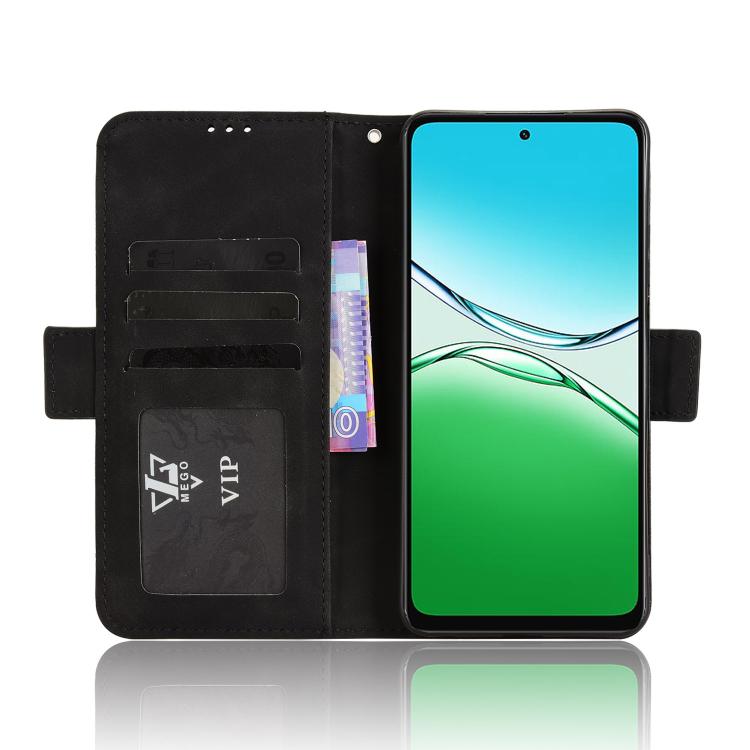 For OPPO A5 4G / 5G Global Skin Feel Calf Texture Card Slots Leather Phone Case