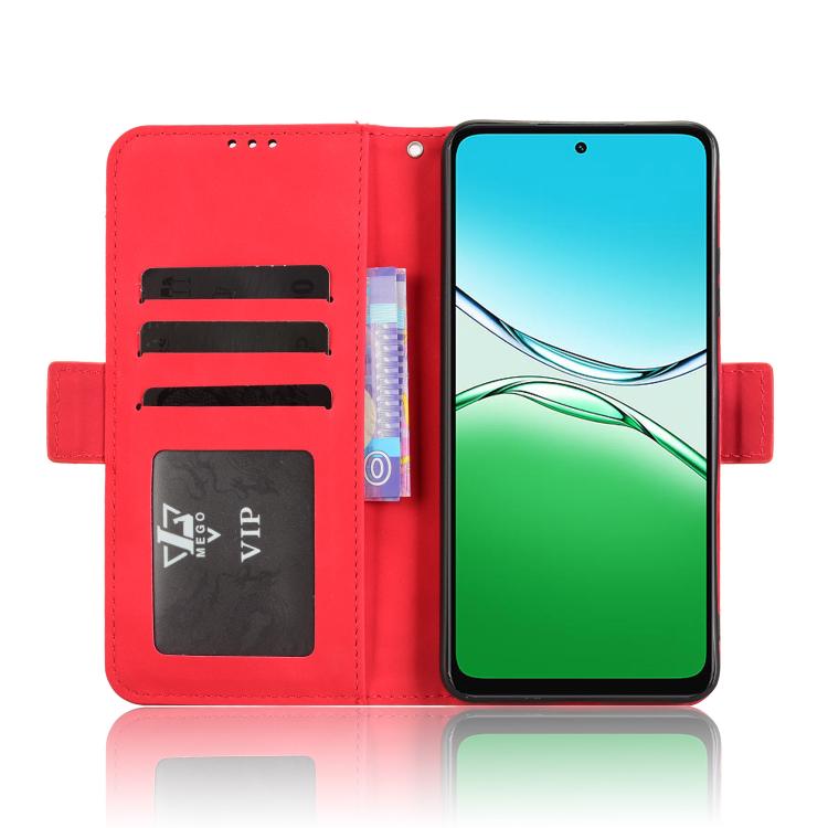 For OPPO A5 4G / 5G Global Skin Feel Calf Texture Card Slots Leather Phone Case