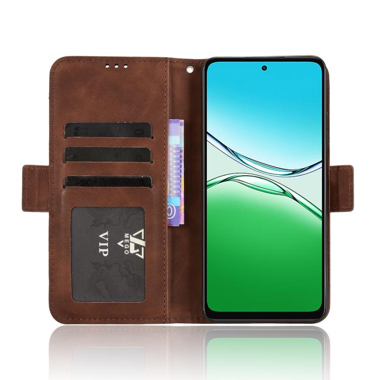 For OPPO A5 4G / 5G Global Skin Feel Calf Texture Card Slots Leather Phone Case