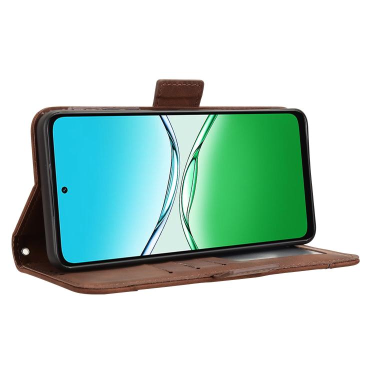 For OPPO A5 4G / 5G Global Skin Feel Calf Texture Card Slots Leather Phone Case