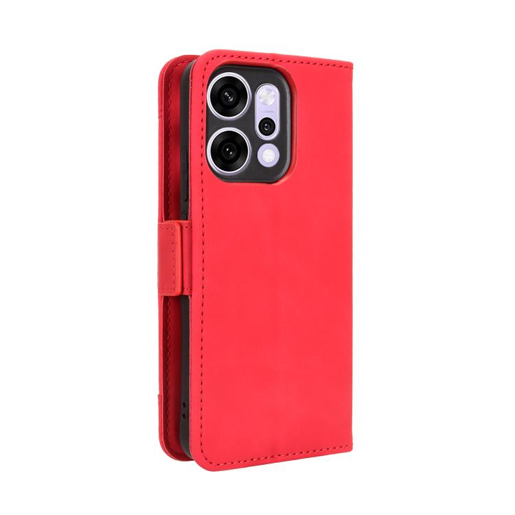 For OPPO Reno14 5G Global Skin Feel Calf Texture Card Slots Leather Phone Case