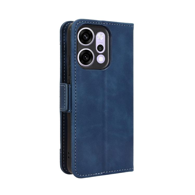 For OPPO Reno14 5G Global Skin Feel Calf Texture Card Slots Leather Phone Case