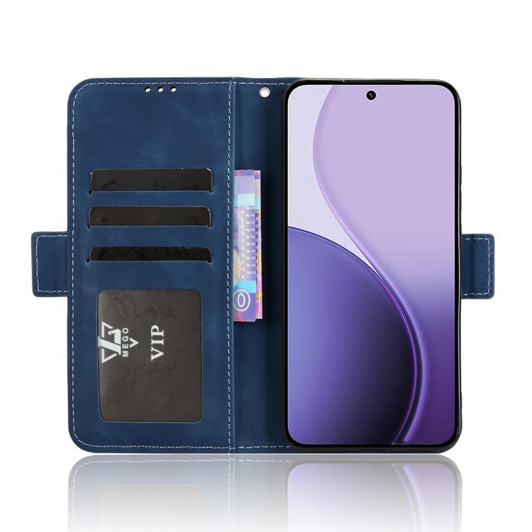 For OPPO Reno14 5G Global Skin Feel Calf Texture Card Slots Leather Phone Case