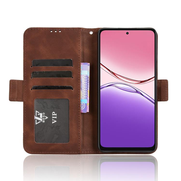 For OPPO A5x 4G / 5G Global Skin Feel Calf Texture Card Slots Leather Phone Case