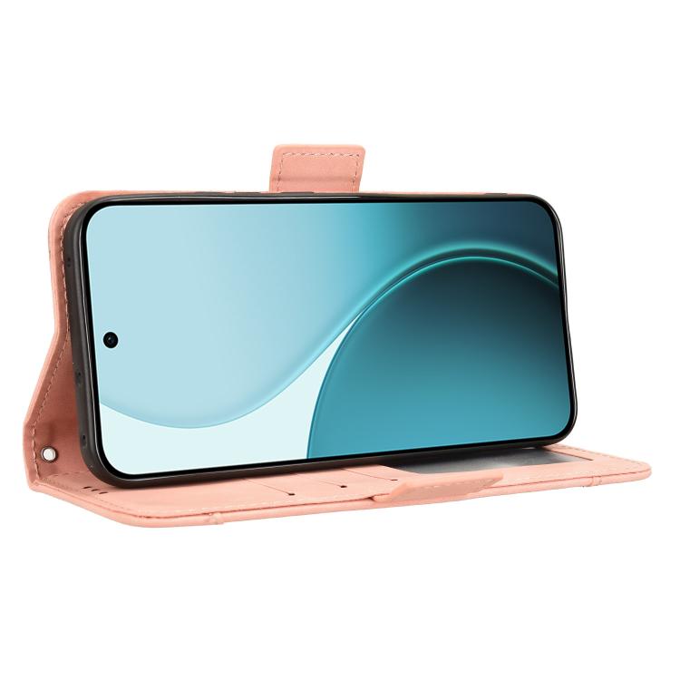 For OPPO Reno14 F 5G Skin Feel Calf Texture Card Slots Leather Phone Case