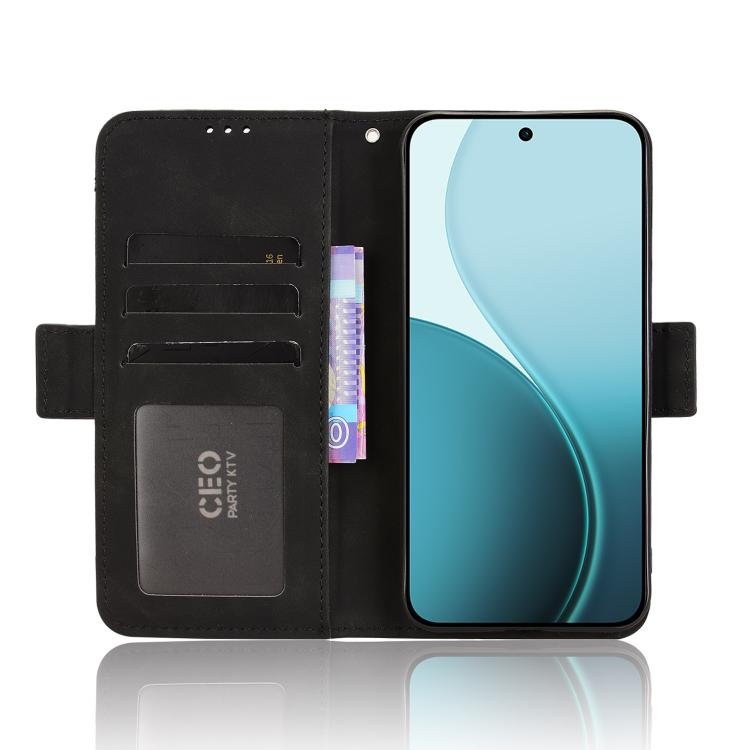 For OPPO Reno14 F 5G Skin Feel Calf Texture Card Slots Leather Phone Case