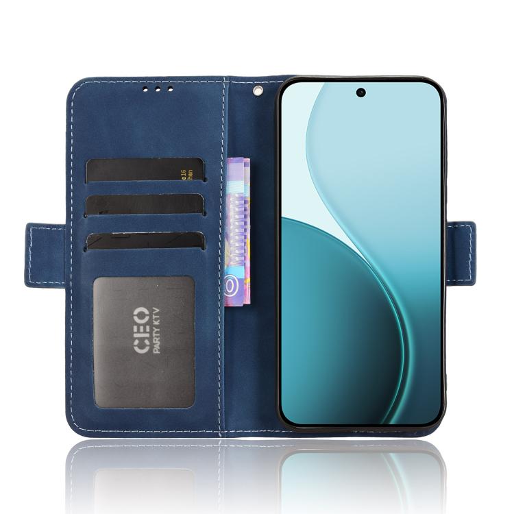 For OPPO Reno14 F 5G Skin Feel Calf Texture Card Slots Leather Phone Case