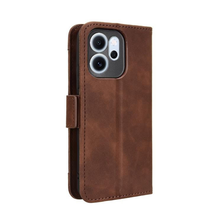 For OPPO Reno14 F 5G Skin Feel Calf Texture Card Slots Leather Phone Case