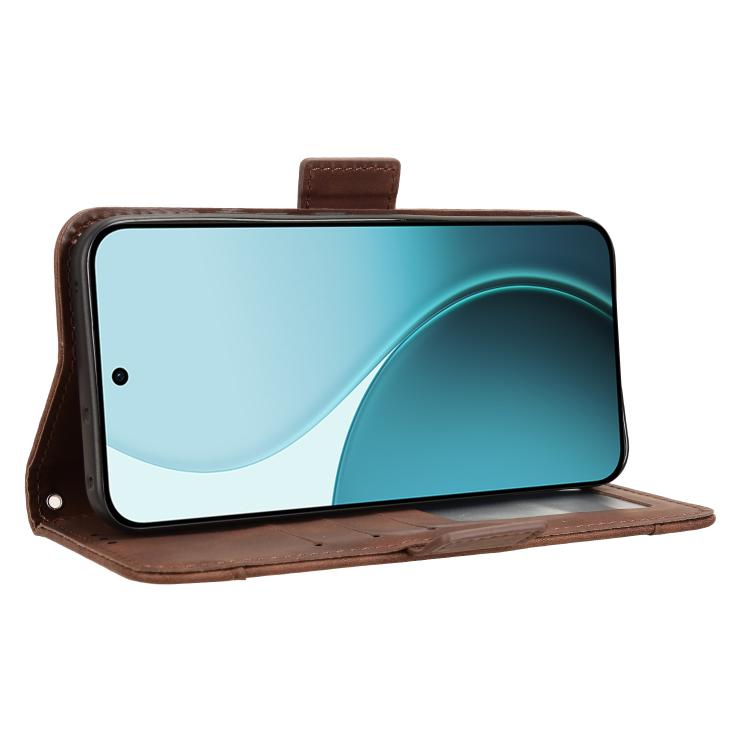 For OPPO Reno14 F 5G Skin Feel Calf Texture Card Slots Leather Phone Case