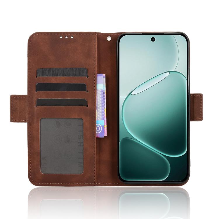 For OPPO F31 Pro 5G Skin Feel Calf Texture Card Slots Leather Phone Case