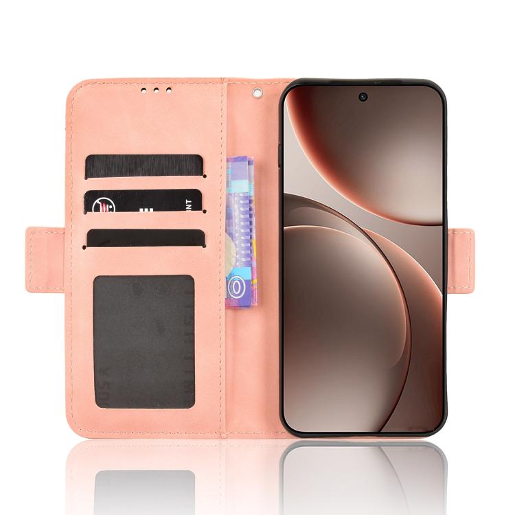 For OPPO Find X9 Skin Feel Calf Texture Card Slots Leather Phone Case
