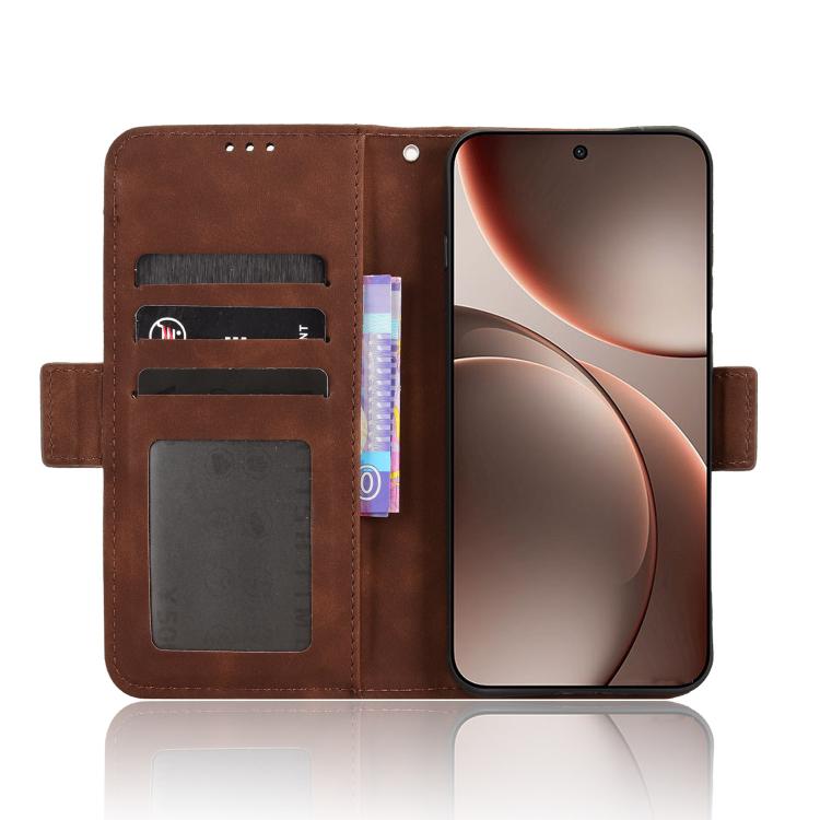 For OPPO Find X9 Skin Feel Calf Texture Card Slots Leather Phone Case
