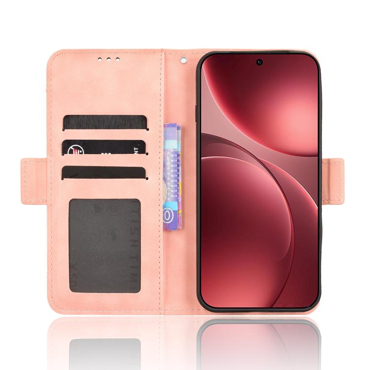 For OPPO Find X9 Pro Skin Feel Calf Texture Card Slots Leather Phone Case