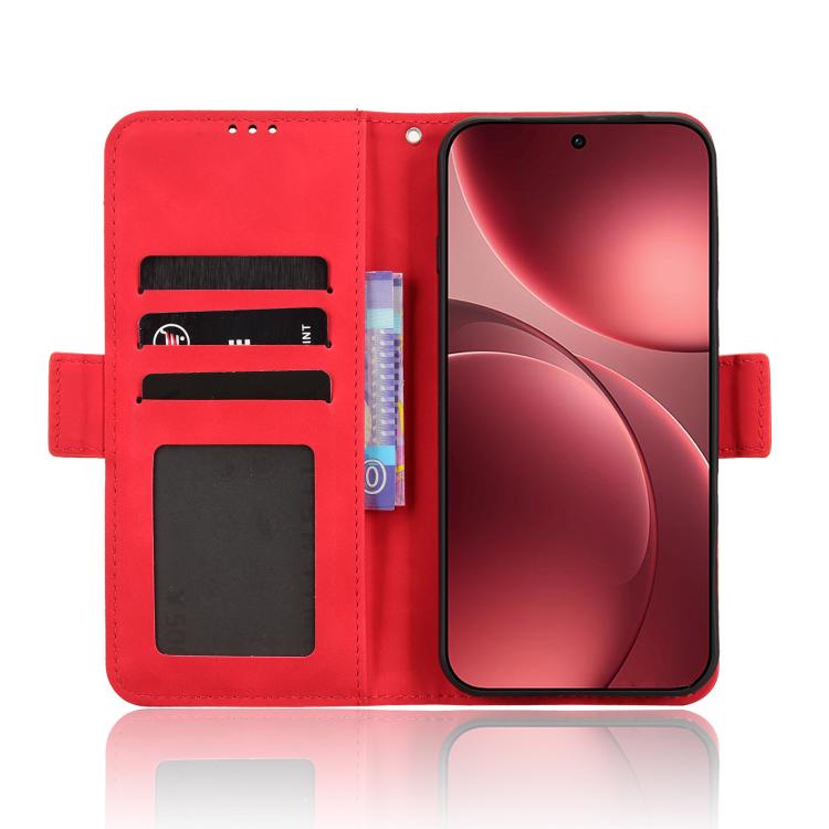 For OPPO Find X9 Pro Skin Feel Calf Texture Card Slots Leather Phone Case