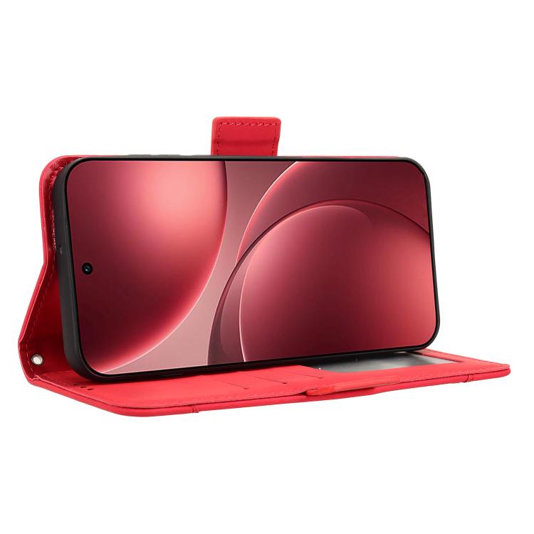 For OPPO Find X9 Pro Skin Feel Calf Texture Card Slots Leather Phone Case