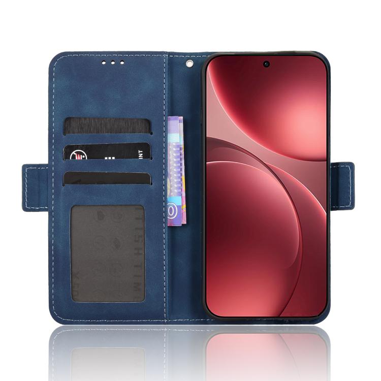 For OPPO Find X9 Pro Skin Feel Calf Texture Card Slots Leather Phone Case