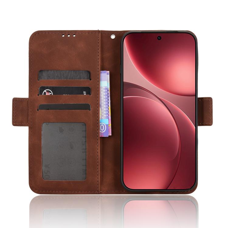 For OPPO Find X9 Pro Skin Feel Calf Texture Card Slots Leather Phone Case