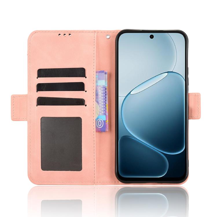 For OPPO A6x 5G / 4G Skin Feel Calf Texture Card Slots Leather Phone Case