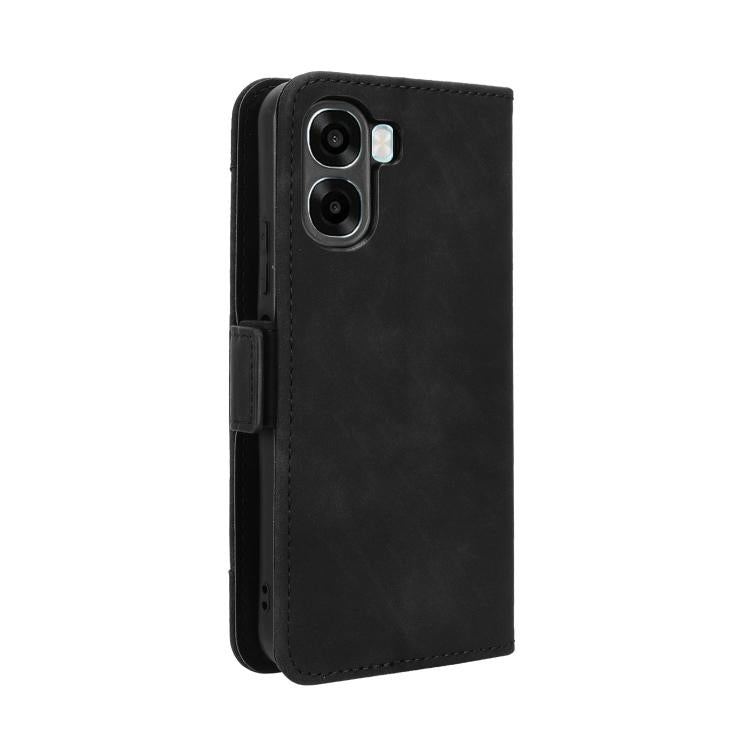 For OPPO A6x 5G / 4G Skin Feel Calf Texture Card Slots Leather Phone Case