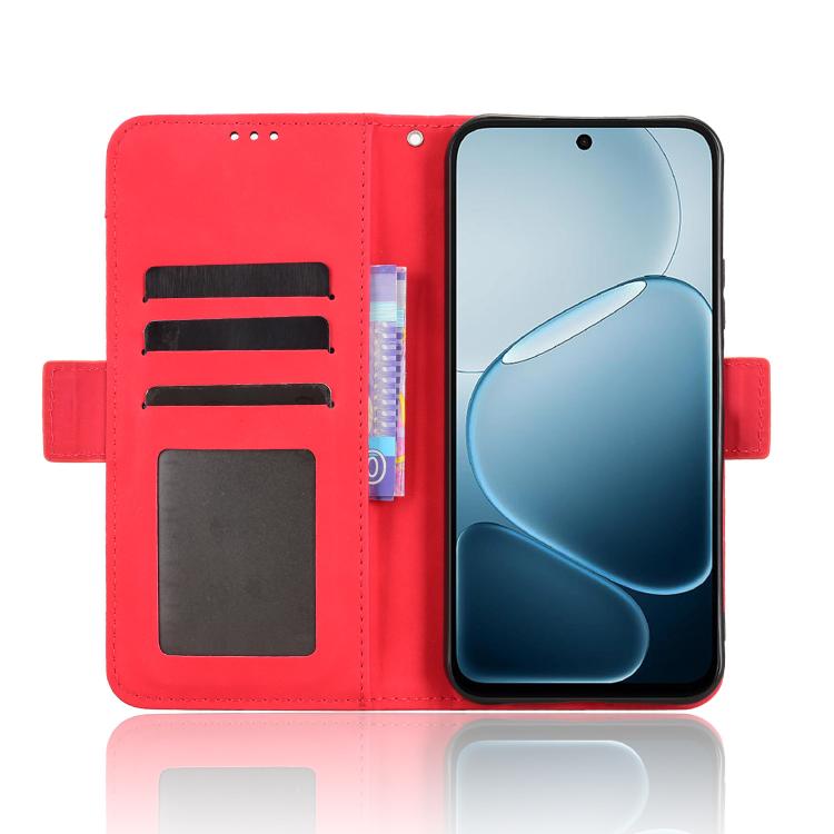 For OPPO A6x 5G / 4G Skin Feel Calf Texture Card Slots Leather Phone Case