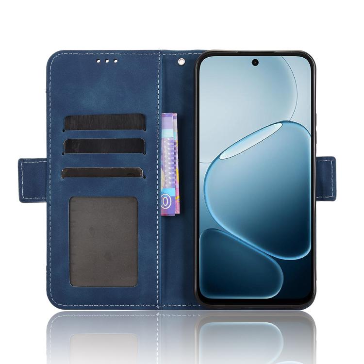 For OPPO A6x 5G / 4G Skin Feel Calf Texture Card Slots Leather Phone Case