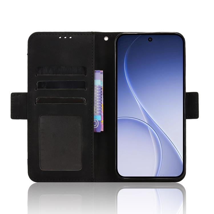 For OPPO Reno15 5G Global / 15c Skin Feel Calf Texture Card Slots Leather Phone Case