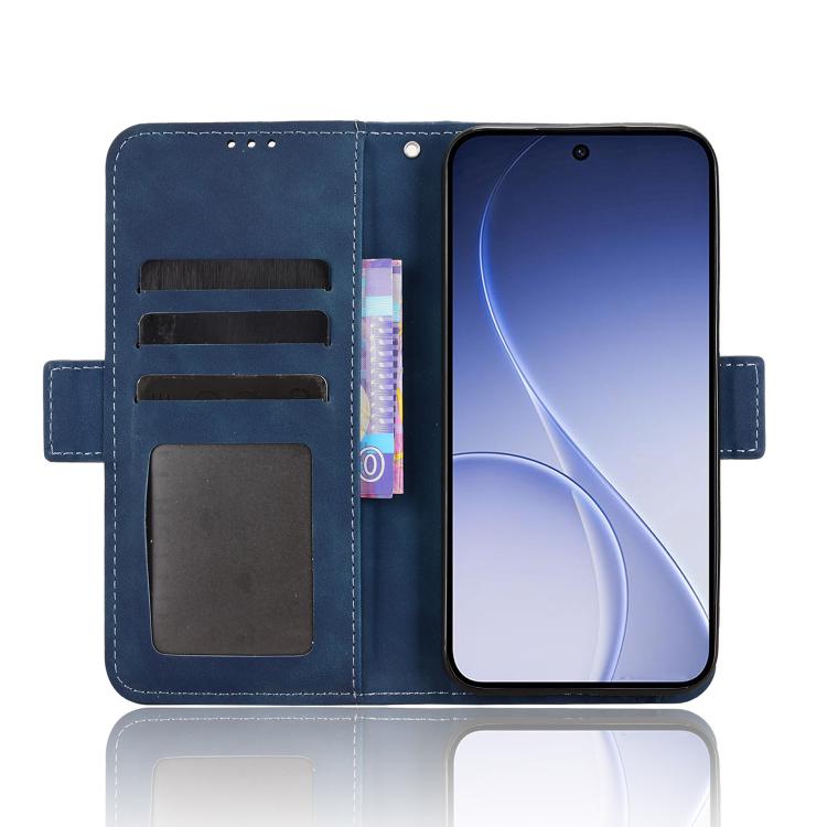 For OPPO Reno15 5G Global / 15c Skin Feel Calf Texture Card Slots Leather Phone Case