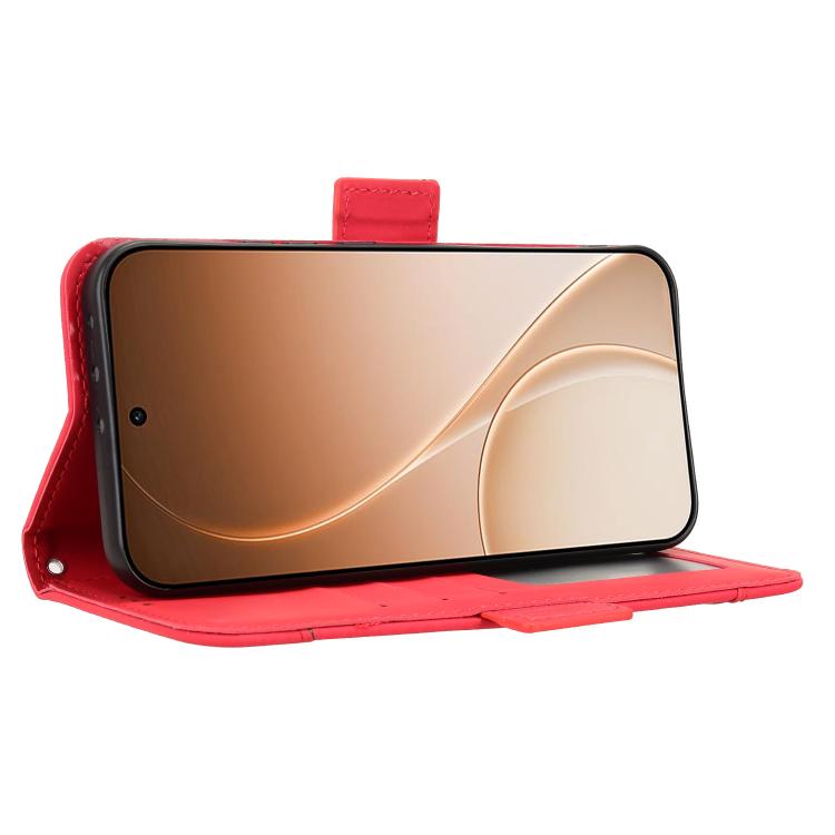 For OPPO Reno15 Pro Max 5G Global Skin Feel Calf Texture Card Slots Leather Phone Case
