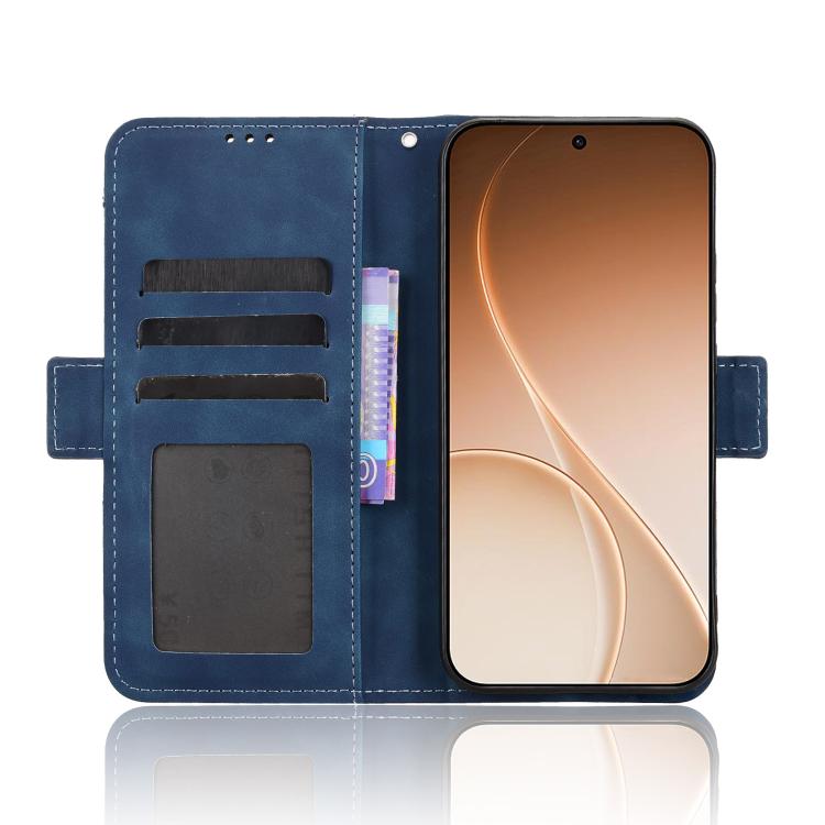 For OPPO Reno15 Pro Max 5G Global Skin Feel Calf Texture Card Slots Leather Phone Case