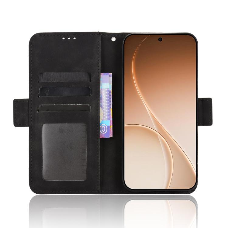 For OPPO Reno15 F 5G Skin Feel Calf Texture Card Slots Leather Phone Case