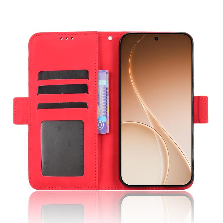 For OPPO Reno15 F 5G Skin Feel Calf Texture Card Slots Leather Phone Case