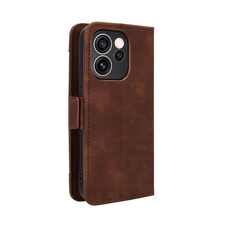 For OPPO Reno15 F 5G Skin Feel Calf Texture Card Slots Leather Phone Case