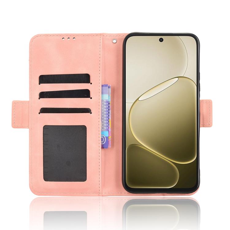 For OPPO A6s 5G / A6 5G Global Skin Feel Calf Texture Card Slots Leather Phone Case