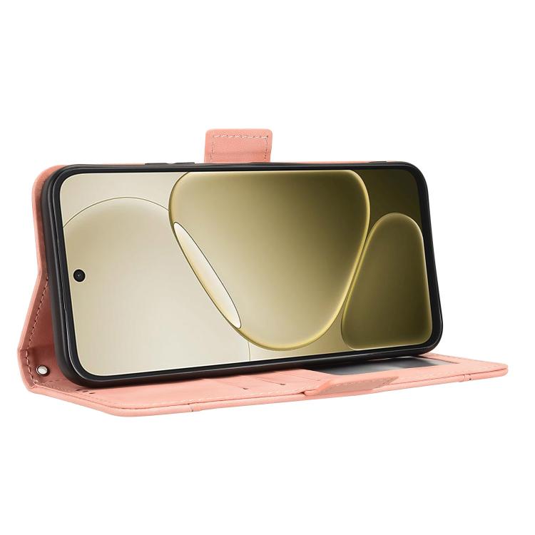 For OPPO A6s 5G / A6 5G Global Skin Feel Calf Texture Card Slots Leather Phone Case