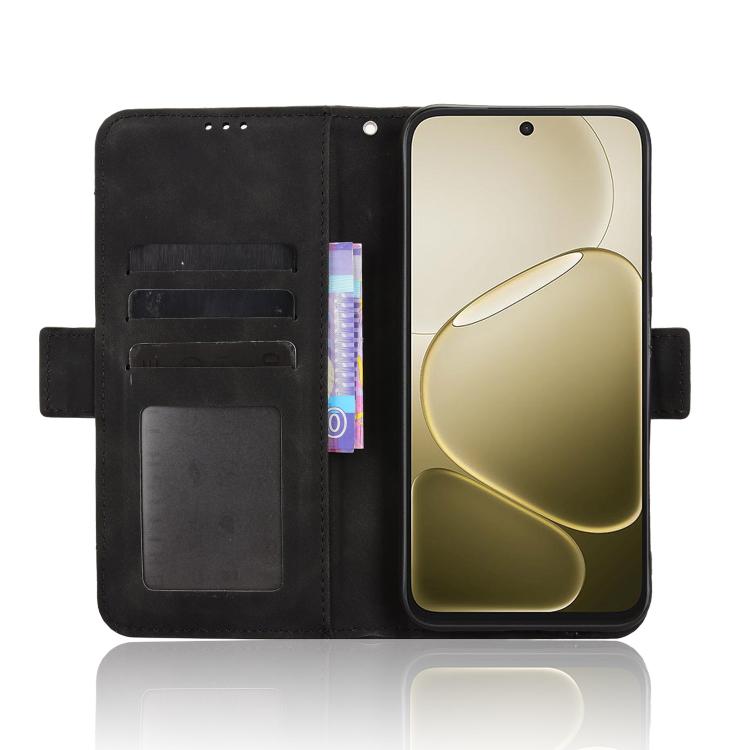 For OPPO A6s 5G / A6 5G Global Skin Feel Calf Texture Card Slots Leather Phone Case