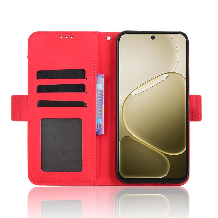 For OPPO A6s 5G / A6 5G Global Skin Feel Calf Texture Card Slots Leather Phone Case