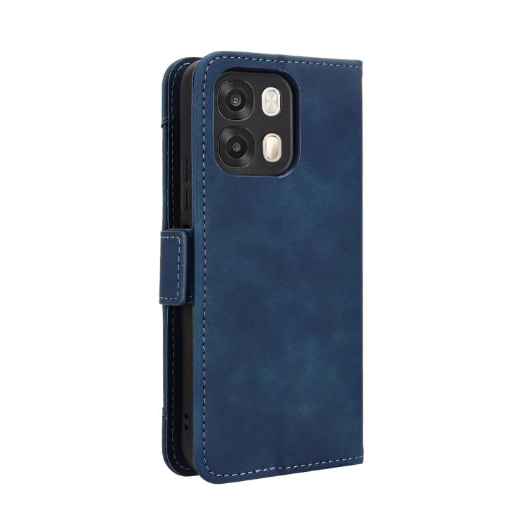 For OPPO A6s 5G / A6 5G Global Skin Feel Calf Texture Card Slots Leather Phone Case