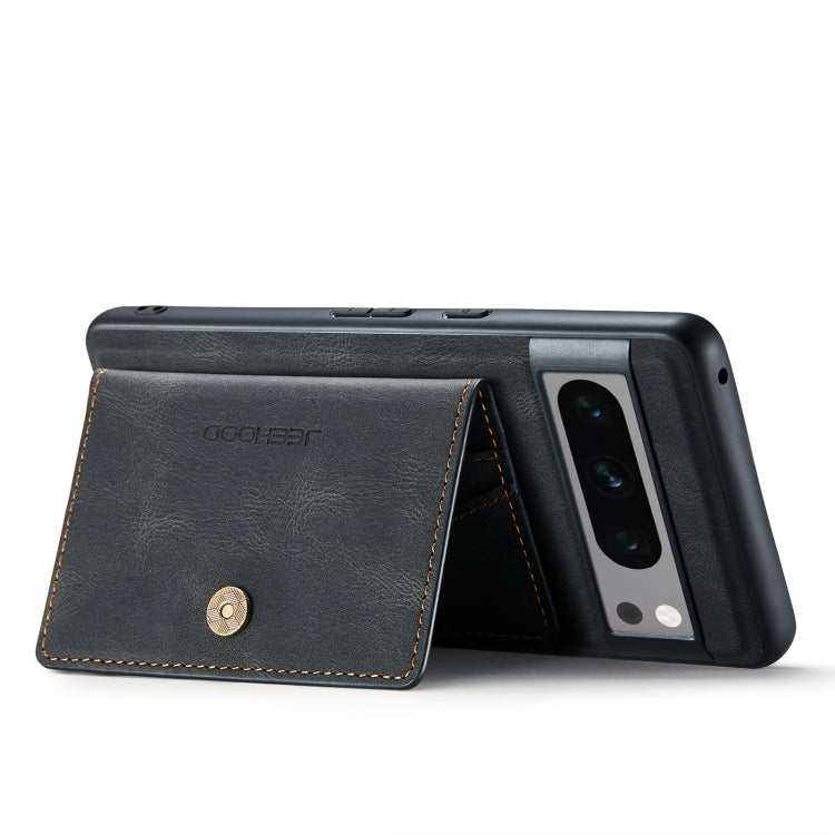 For Google Pixel 8 Pro JEEHOOD Retro Magnetic Detachable Wallet Phone Case