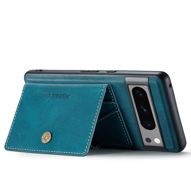 For Google Pixel 8 Pro JEEHOOD Retro Magnetic Detachable Wallet Phone Case