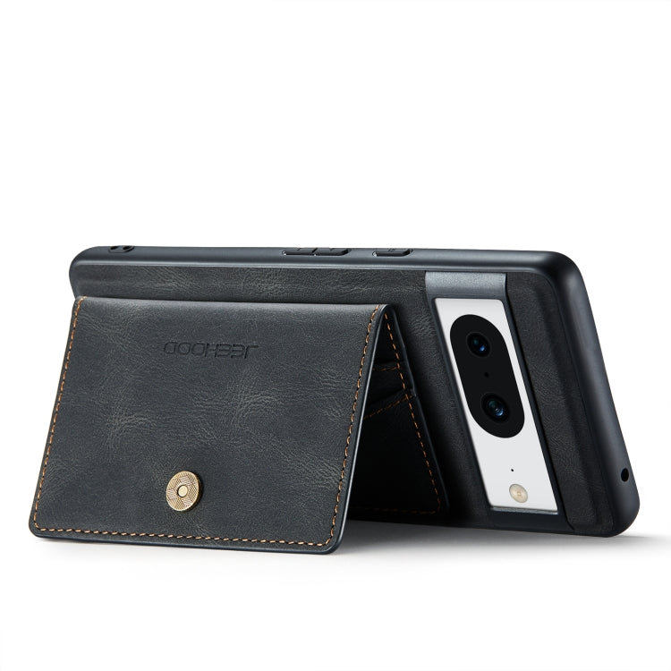 For Google Pixel 8 JEEHOOD Retro Magnetic Detachable Wallet Phone Case